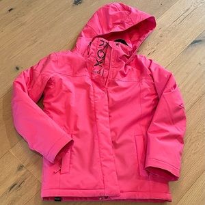 Girls Roxy Winter Jacket. Size XL/14. Pink. Like New.